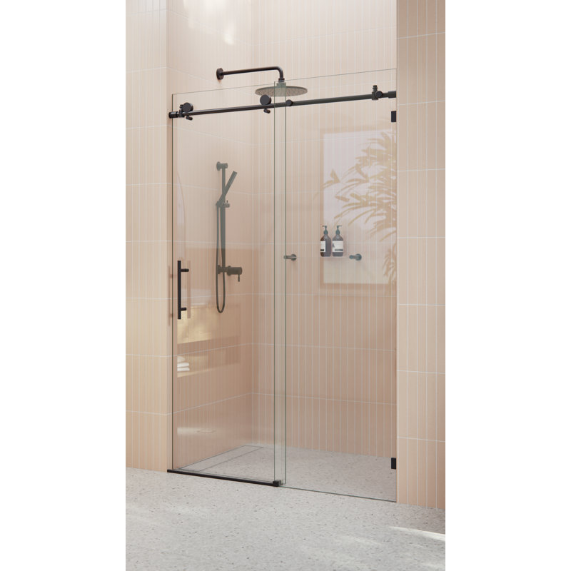 Glass Warehouse 44" 48" x 78" H Single Sliding Frameless Shower Door